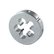 FILIERA TONDA KRINO FILETTATURA TUBI GAS BSP CILINDRICA ACCIAIO CROMO VANADIO