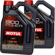 2x5 L MOTUL 8100 POWER 5W50 OLIO MOTORE SINTETICO adatto per FORD WSS M2C 931 D