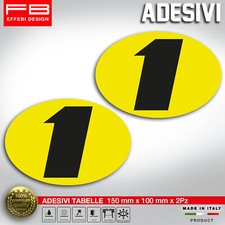 Adesivi Stickers Kit Tabelle Plate Numero 1 Agostini MV Cafè Racer Moto Guzzi