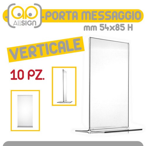 10x porta messaggio bifacciale - messaggio,