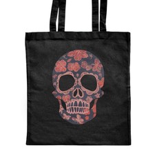 Borsa shopper 'Sugar Skull' classica nera (ZB00023654)