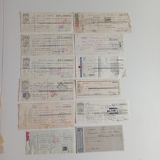 Lotto 12 Pezzi Cambiali E