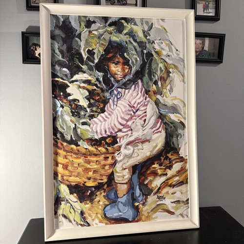 Quadro impressionista bambina