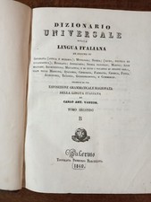 LIBRO ANTICO VANZON Dizionario