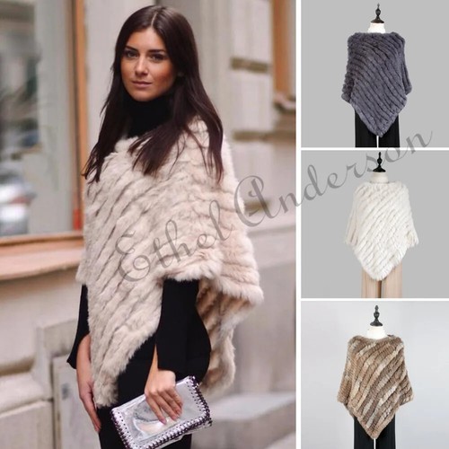 Poncho donna lavorato maglia - poncho, a