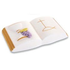 Set Comunione in Zucchero a forma di Libro Bibbia