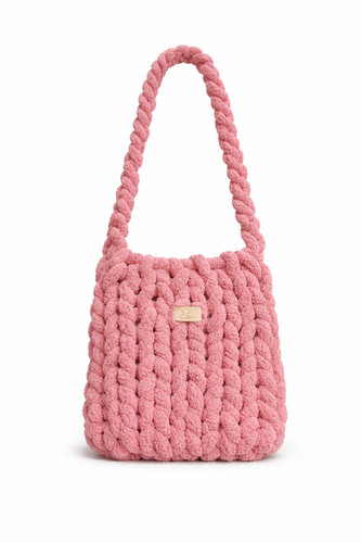 Borsa shopper maglia rosa - maglia,