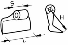 Mazza Trincia Ama 115x110 mm Attacco 36 mm Made in Italy