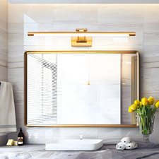 Lampade Da Parete per Interni 12W, 60CM Ottone Luce Specchio Bagno LED Luce Quad