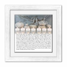 Quadro mattonella Ceramica Modern 29x29 cm con significato del nome Donika