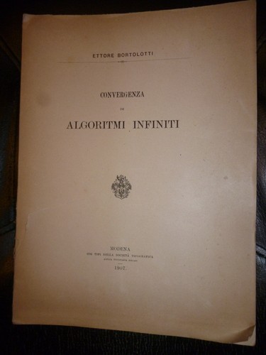 Ettore bortolotti convergenza - ettore,
