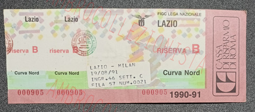 Biglietto partita lazio - biglietto,