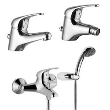 Set rubinetti lavabo, bidet e