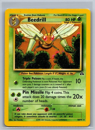 Beedrill rare neo - 18/75,
