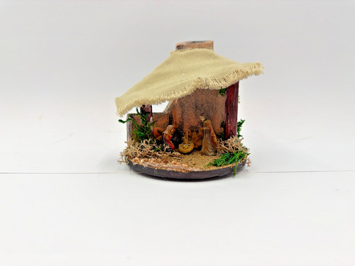 Presepe artigianale con base - presepe,
