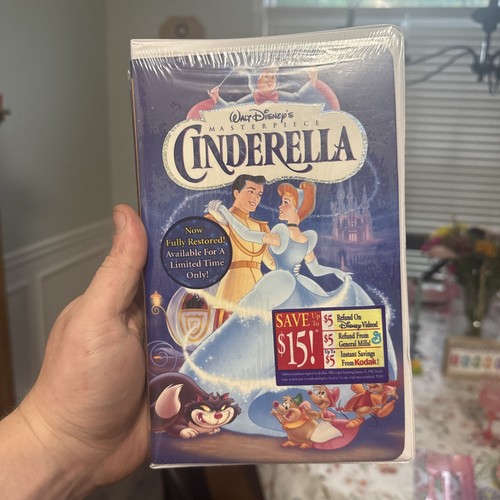 Cinderella vhs walt disney - vhs,