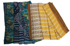 Lotto 2 sari in tessuto