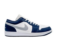 Air Jordan 1 Low Midnight Navy bianco grigio 49,5 US15 553558-141 sneaker taglie forti