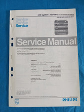 PHILIPS AS9400 MIDI SYSTEM Stereo Audio Cassette SERVICE MANUAL ORIGINALE Schemi