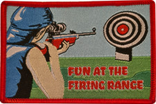 Fun at the firing range badge