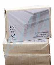 4 Risme CARTA A5 500 FOGLI