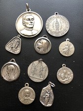 Lotto 10 Medagliette Religiose/devozionali
