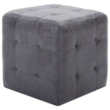 Comodini 2 pz Grigio 30x30x30
