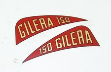 ADESIVI LOGO  FREGIO PARAFANGO GILERA 150 SPORT SUPER SPORT TURISMO AD990004