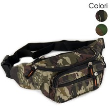 Marsupio mimetico militare uomo borsello da vita corsa lavoro viaggio sportivo
