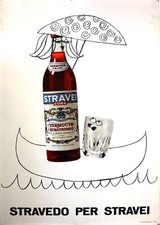 1960ca * Manifesto Originale "Cora Vermouth, Stravedo per Stravei" Anonymous (B+