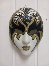 Maschera Veneziana In Ceramica Anni 80
