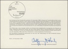 MinKa 36/1995 Paul Hindemith