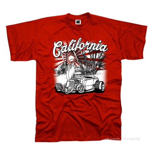 Shirt auto hot rod - hot, surf