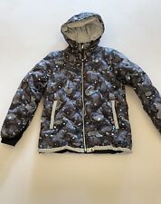 Piumino con cappuccio mimetico