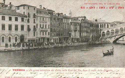 1902 venezia prima estrazione - venezia,