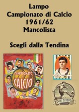 Lampo Campionato di Calcio 1961/62 da recupero Scegli dall'elenco Menu a tendina