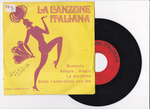 Disco giri canzone - 45,