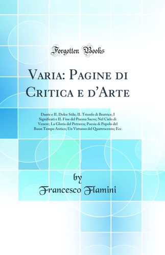 Varia pagine critica e - pagine,