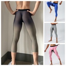 Leggings uomo fitness cropped