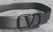 Autentica cintura Valentino Garavani tutta nera VLogo