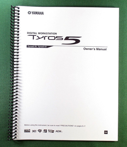 Yamaha tyros instruction - tyros, 5