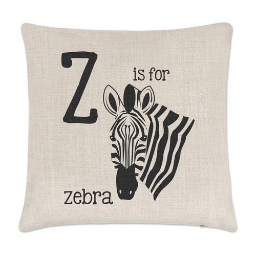 Cuscino lino con lettera - cuscino,