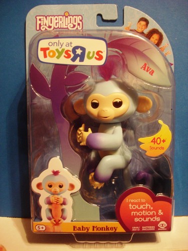 Fingerlings ava baby monkey - ava,