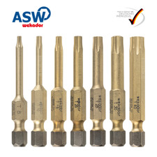 ASW WEKADOR ZrN 50 mm punte per viti TORX® T8 T10 T20 T25 T30 T40 GERMANY