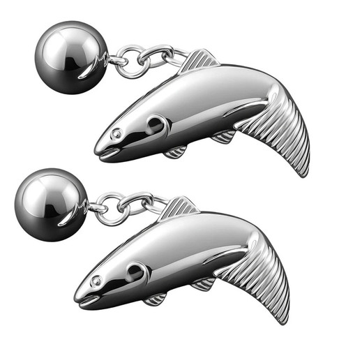Gemelli maglia pesce catena - gemelli,