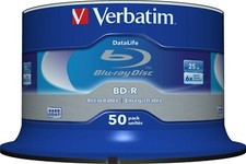 BLU RAY Verbatim 43838 BD-R da 25 GB 6x 50 Pezzi
