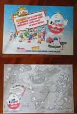 FERRERO KINDER 1989, VOLANTINO PIEGHEVOLE  - SERIE PAPERINO E SAFARI