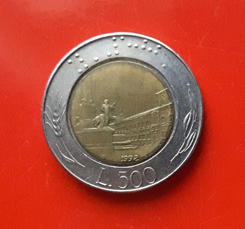 500 lire 1992 - lire, errore