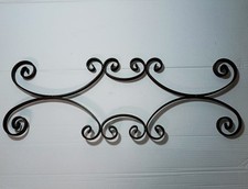 ANTICA DECORATIVA GRATA  IN FERRO BATTUTO Cm 71 X 26