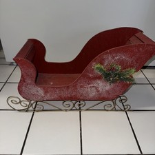Slitta Babbo Natale in legno e